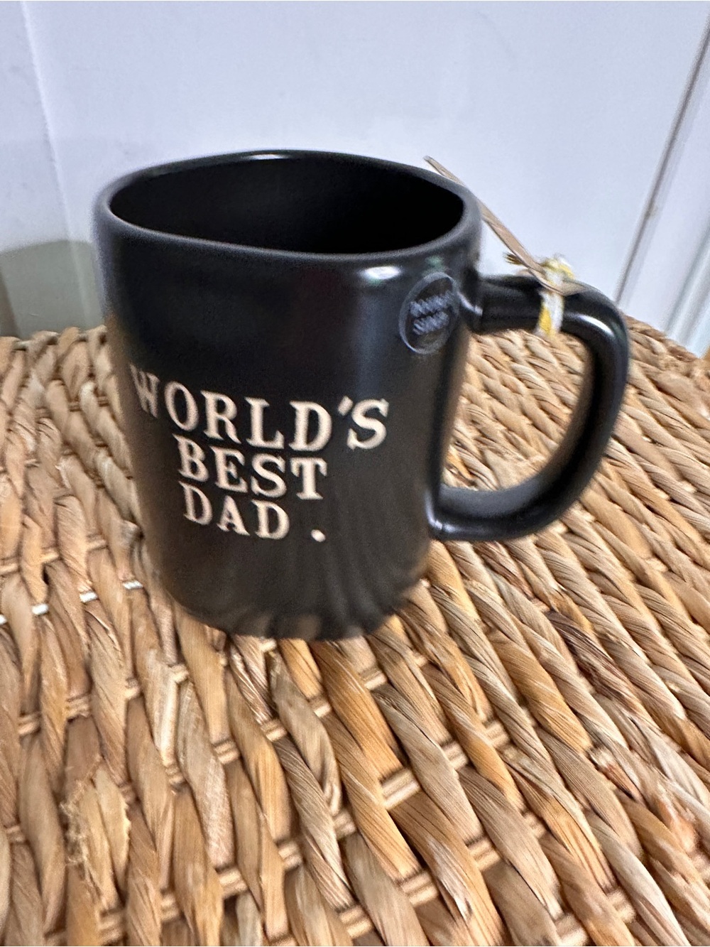 WORLD'S BEST‎ DAD Black Ceramic Mug - Classic Gift